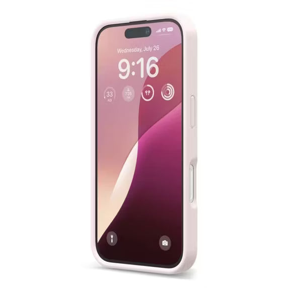 iPhone 16 Mobilskal Silikon Rv - Rosa