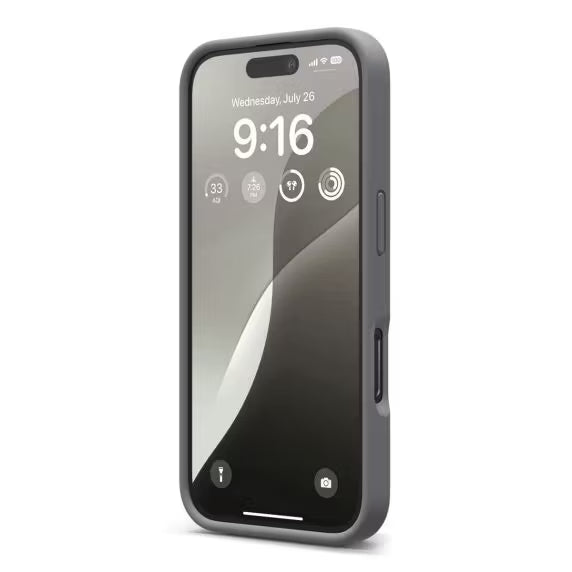 iPhone 16 Mobilskal Silikon Rv - Grå