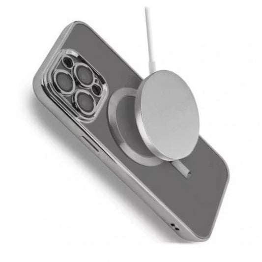 Lyxigt Mobilskal med MagSafe för iPhone 14 Pro Max - Silver