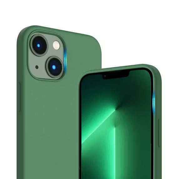 iPhone 14 Plus Silikonskal Rv MagSafe - Grön
