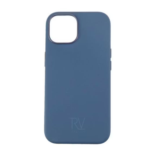 iPhone 15 Silikonskal Rv MagSafe - Mörkblå