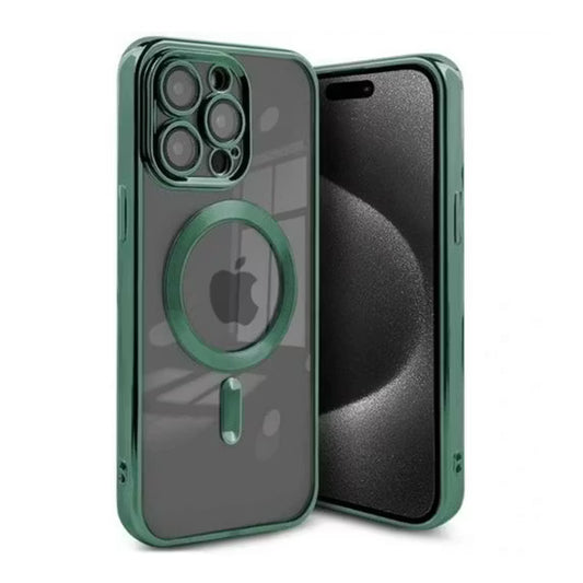 Lyxigt Mobilskal med MagSafe för iPhone 14 Pro Max - Militärgrön