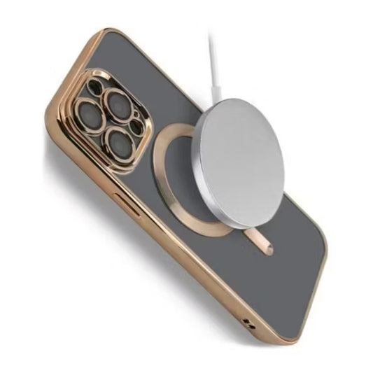 Lyxigt Mobilskal med MagSafe för iPhone 14 Pro Max - Guld