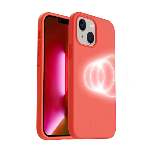 iPhone 14 Rv Silikonskal med MagSafe – Rosa