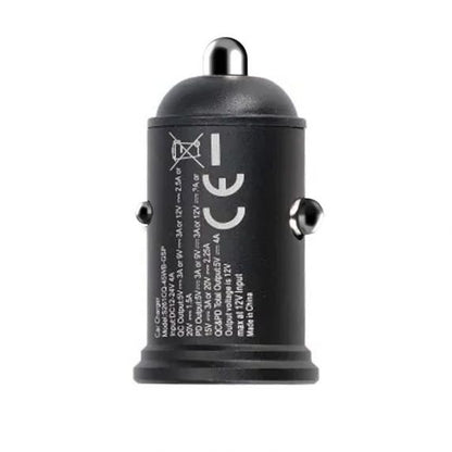 Rvelon Billaddare med 45W USB-C PD3.0 och USB-A QC3.0 Snabbladdning