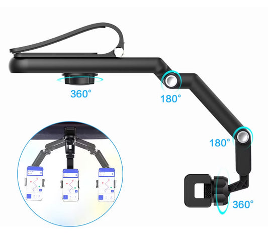 Roterbar 1080° Mobilhållare för Solskärm - Grå